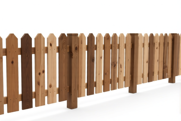 Oak wood sawn for fences