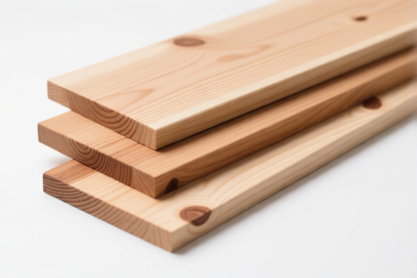 Beech wood planed and sanded boards