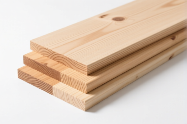 Beech wood planed and sanded boards