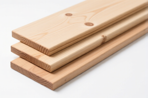 Beech wood planed and sanded boards