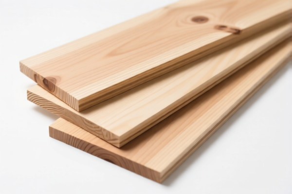 Beech wood planed and sanded boards