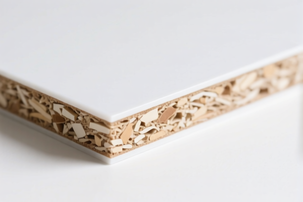High density melamine faced particle board