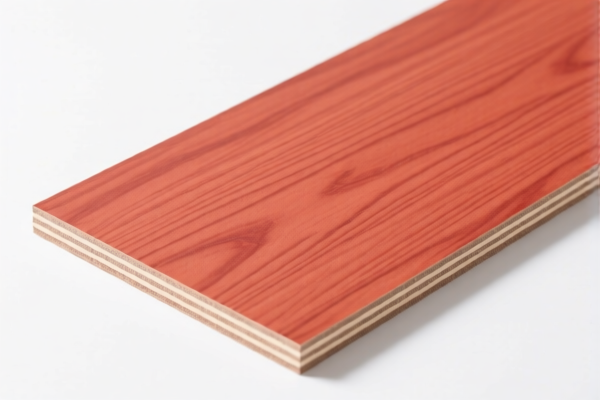 Light Red Wood Veneered Plywood