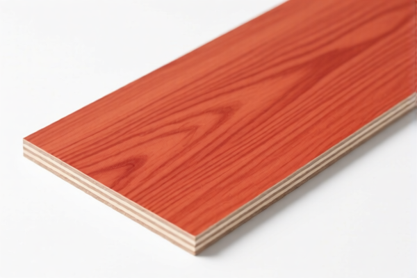 Light Red Wood Veneered Plywood