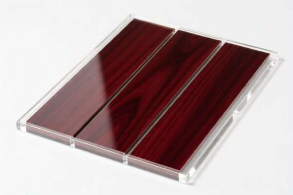 Transparent Protected Cherry Veneer Panel