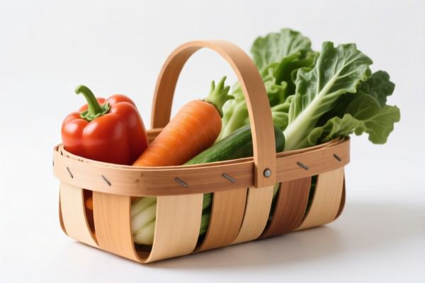 Wooden Vegetable Picking Basket