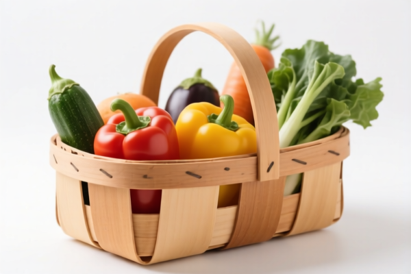 Wooden Vegetable Picking Basket