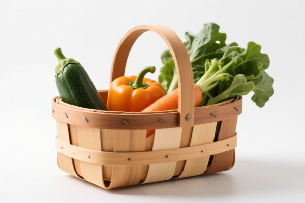 Wooden Vegetable Picking Basket