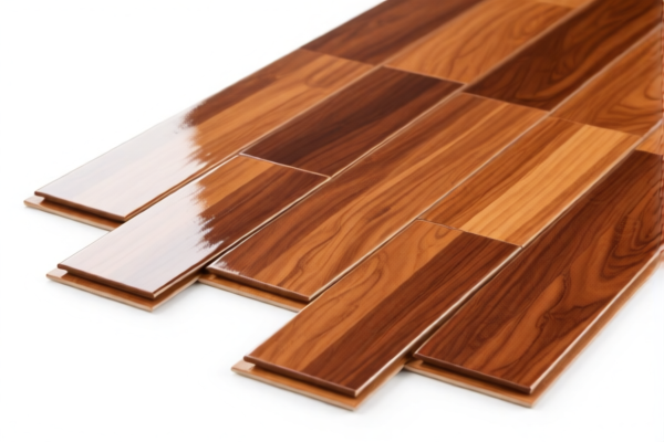 Glossy wood assembled flooring panels