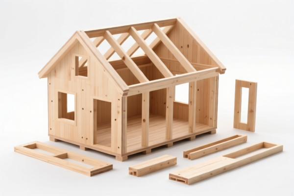 Prefabricated Wooden House Components