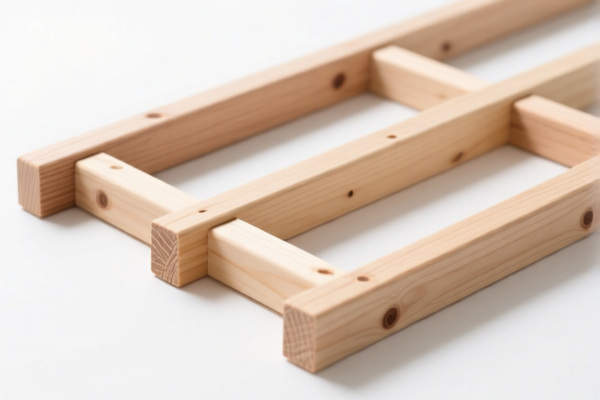 Unfinished wooden structural members