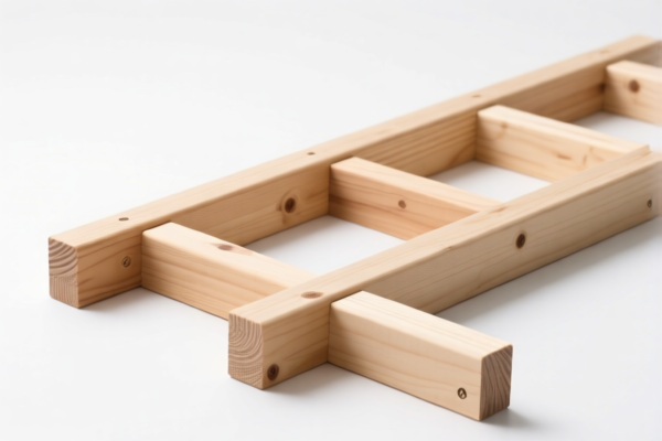 Unfinished wooden structural members
