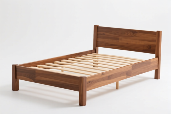 Wooden bed frame