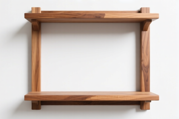 Wooden display rack frame