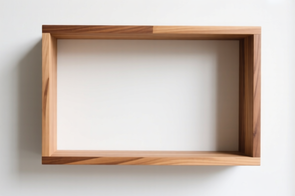 Wooden display rack frame