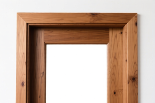 Wooden door frame