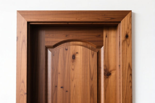 Wooden door frame