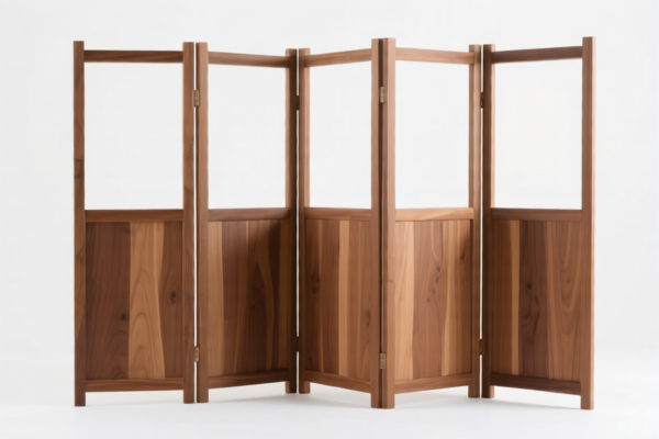 Wooden partition frame