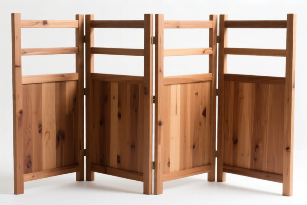 Wooden partition frame