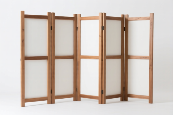 Wooden partition frame