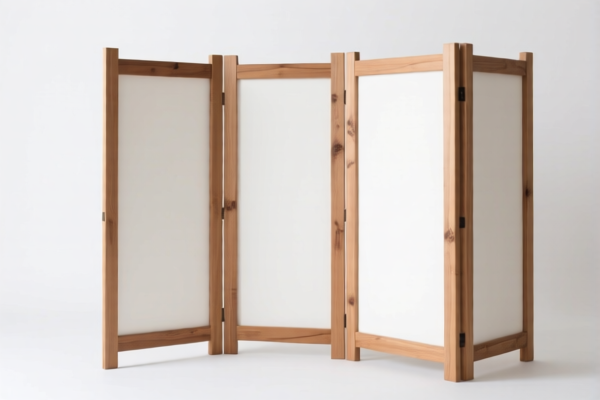 Wooden partition frame