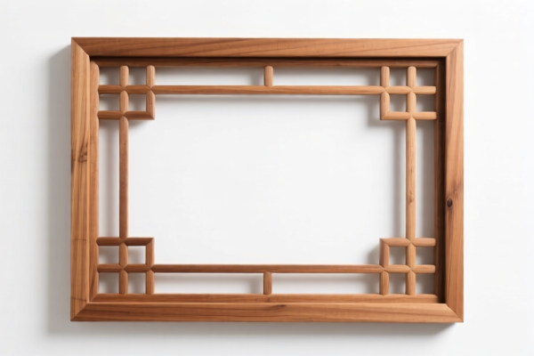 Wooden screen frame