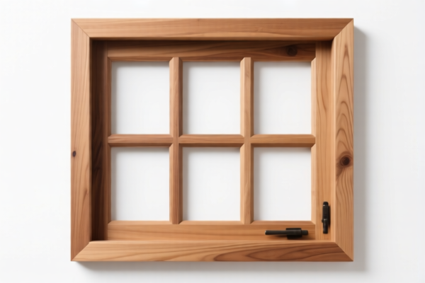 Wooden window frame