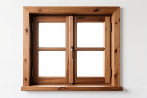 Wooden window frame
