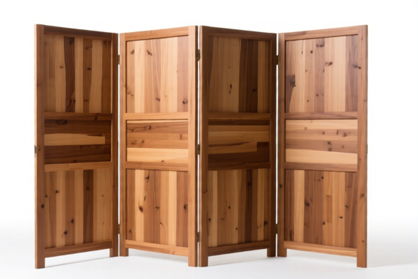 Wood Partition Panels (with Wire Channel)