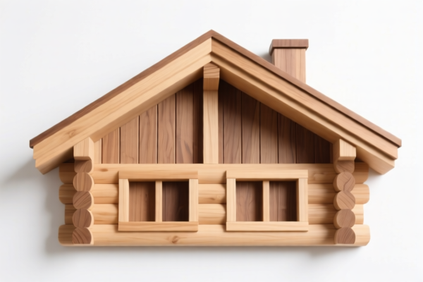 Wood building decoration material