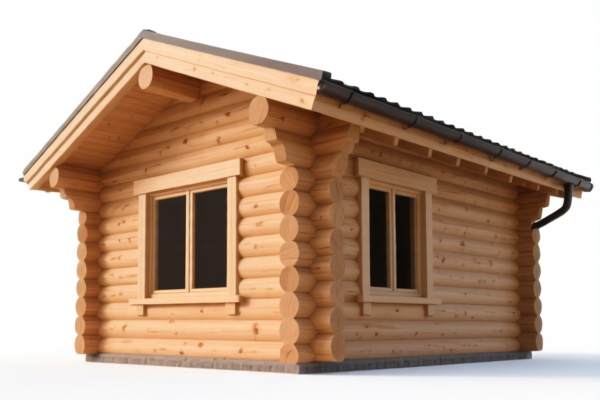 Wood building structure wall material