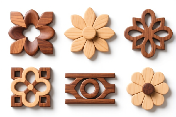 Wood decorative components