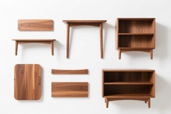 Wood furniture components