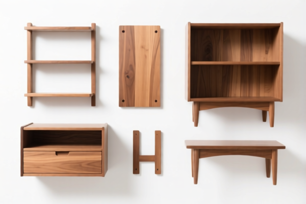 Wood furniture components