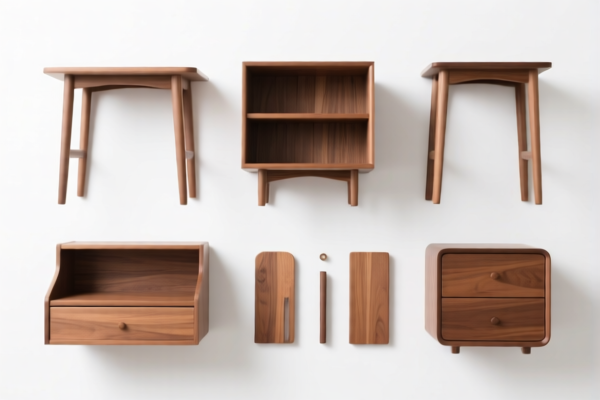 Wood furniture components
