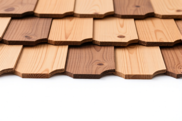 Wood roofing shingles
