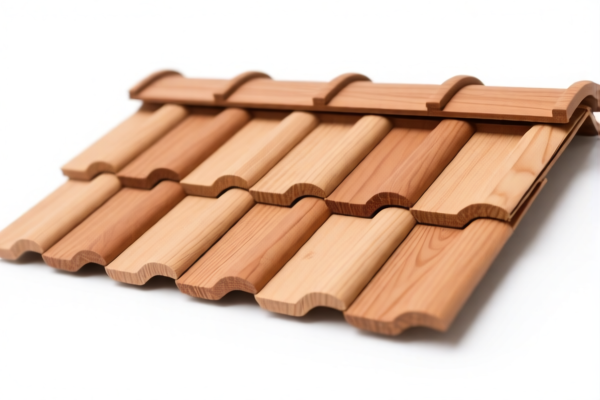 Wood roofing shingles