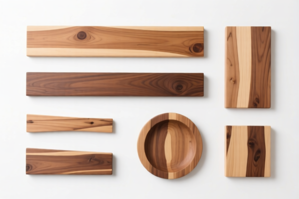 Wood wall decoration components