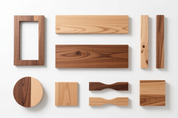 Wood wall decoration components