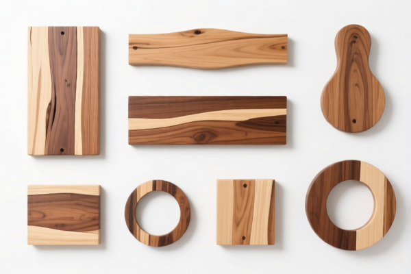Wood wall decoration components