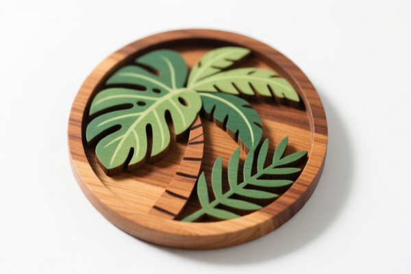 Tropical Wood Tea Coaster