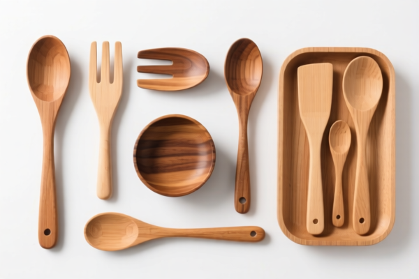 Image for wooden kitchenware set