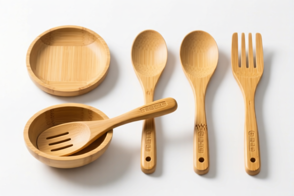 Bamboo kitchenware set