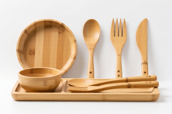 Bamboo kitchenware set