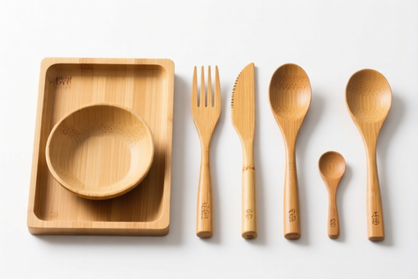 Bamboo kitchenware set