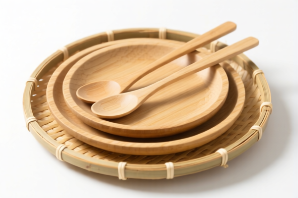 Bamboo plate set