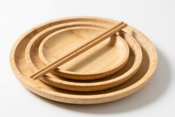 Bamboo plate set