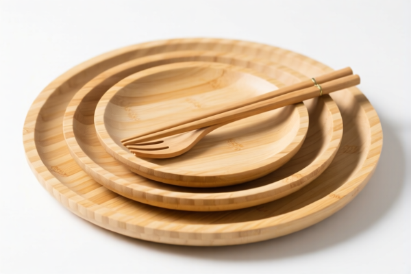 Bamboo plate set