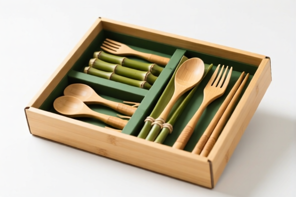 Bamboo tableware gift box