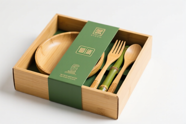 Bamboo tableware gift box